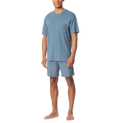 Abbildung von Schiesser Herren Schlafanzug kurz Rundhals Comfort Nightwear Pyjamaset, Graphit_180261, 52