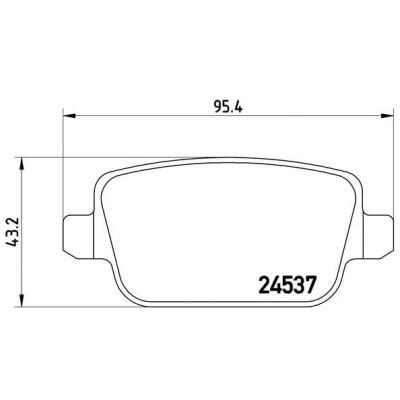 Abbildung von BREMBO P 44 016 Bremsbelagsatz exkl. Verschleißwarnkontakt mit Bremssattelschrauben Zubehör LAND ROVER: Freelander 2 Off Road