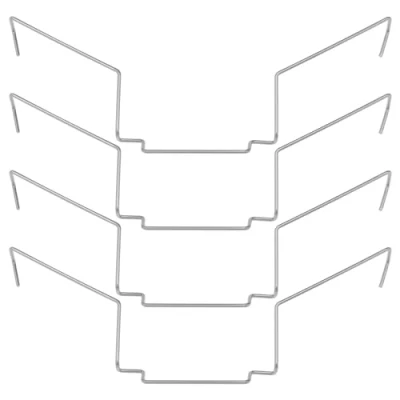 Abbildung von Create idea 4 x 12 cm Edelstahl CPU Kühlkörper Lüfter, Drahtschnalle, Dicke ca. 2,5 cm, kompatibel mit Xuanbing 400 Donghai X4/X5