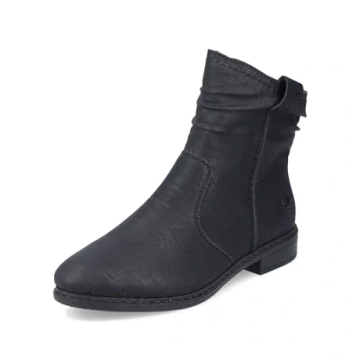 Abbildung von Rieker Damen Winterstiefel 75650, Frauen Stiefel,uebergangsstiefel,uebergangsschuhe,Winterboots,halbschaftstiefel,warm,schwarz (00),40 EU / 6.5 UK