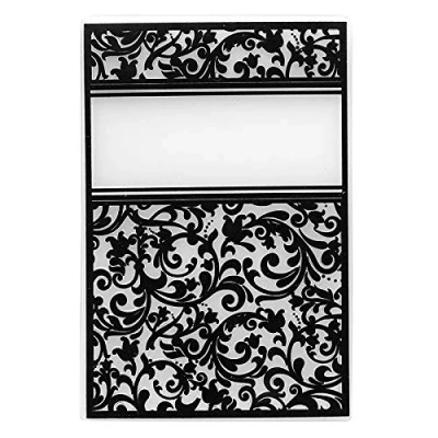 Abbildung von Ideen mit Herz Prägeschablone Ornamentik 7 15,5 cm x 10,5