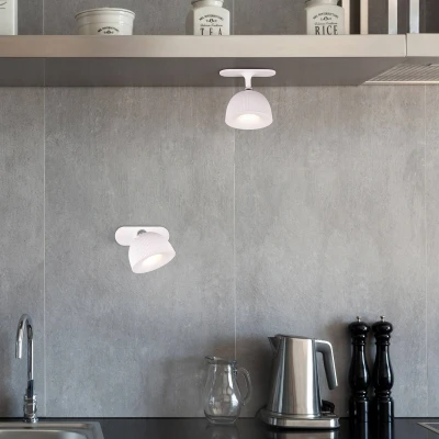 Abbildung von Reality Leuchten LED Akku Tischleuchte Maxima R57791101, Metall Weiß matt, inkl. 3 Watt LED, 4 fach Touch, Standfuß &amp; Wandbefestigung Klemmvorrichtung