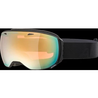 Abbildung von ALPINA BIG HORN Q Verspiegelte, Kontrastverstärkende &amp; Polarisierte Skibrille Mit 100% UV Schutz Für Erwachsene, black matt, One Size