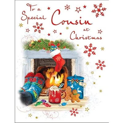 Abbildung von Regal Publishing Traditionelle Weihnachtskarte Cousin 20,3 x 15,2 cm