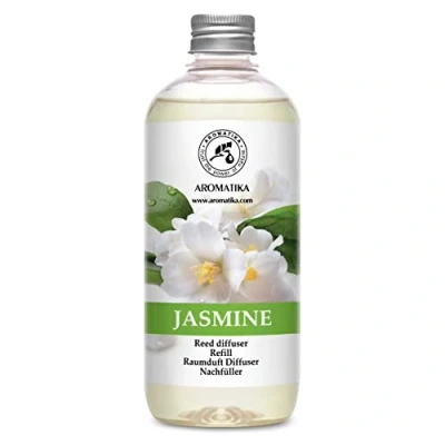 Abbildung von Raumduft Nachfüllflasche Jasmin 500ml Nachfüller mit Naturreinem Öl Intensiv &amp; Langanhaltend Aroma Natürlich Aromatisieren der Innenraumluft fur Raum