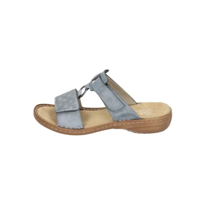 Abbildung von Rieker Pantolette flach, Damen, Größe: 40, Azur Schuhe