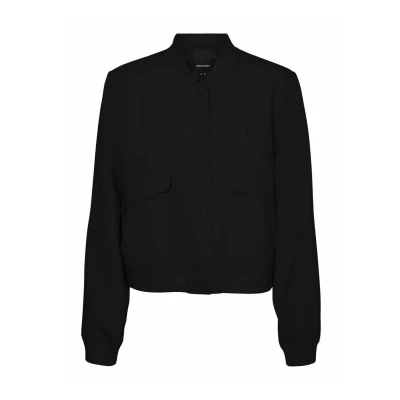 Abbildung von Vero Moda Amala Short Bomberjacke, Damen, Größe: Medium, Black
