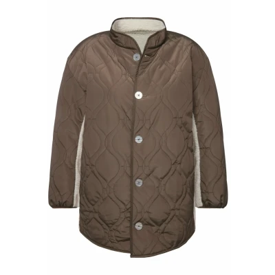 Abbildung von Ulla Popken Übergangsjacke, Damen, Größe: 42/44, Dark brown