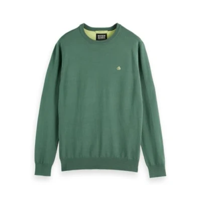 Abbildung von Scotch &amp; Soda Seasonal CORE Regular FIT Crewneck Strickpullover, Herren, Größe: Small, Sage green