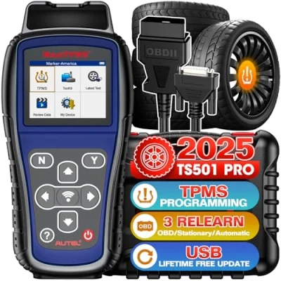 Abbildung von Autel MaxiTPMS TS501 PRO, Professional für Aktivieren/Neulernen Aller RDKS Sensoren, TPMS Reset, Programmierung von MX 2024 Gleich wie TS508, Upgrade TS408S, Diagnose