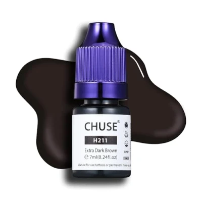 Abbildung von CHUSE PMU Hybrid Flüssige Augenbrauenpigmente 0,24 oz/7ml (H211 Extra Dunkelbraun)