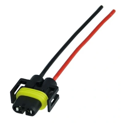 Abbildung von 1x H8 H11 Lampen Stecker Fassung Sockel Lampenfassung Lampensockel Lampenstecker PGJ19 1 2 mit Kabel für Glühlampen Glühbirnen