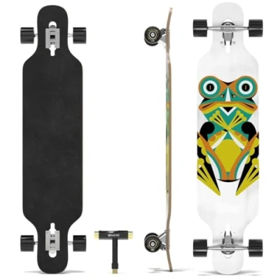 Abbildung von Skatro Drop Through Longboard Skateboard Freeride Inklusive T Tool