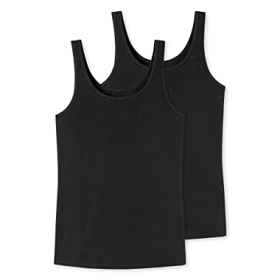 Abbildung von uncover by Schiesser 2PACK TRÄGERTOP Unterhemd/shirt, Damen, Größe: 3XL, Schwarz