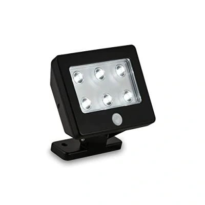 Abbildung von BRILONER Leuchten LED Außenlampe mit Bewegungsmelder, Neigbare Außenleuchte IP54, Außenwandleuchte Wasserfest, Wandleuchte aussen, Schwarz, 2276 065