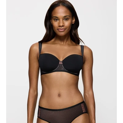 Abbildung von Triumph Palina Cosmic Heartbeat Bügel BH, Damen, Größe: 75G, Black