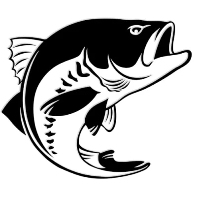 Abbildung von Finest Folia Fisch Aufkleber für Auto Motorrad Boot Schlauchboot Angelbox Sticker Autoaufkleber Angler Fische selbstklebend wetterfest wasserfest K174 (Schwarz Glanz, Motiv 05)