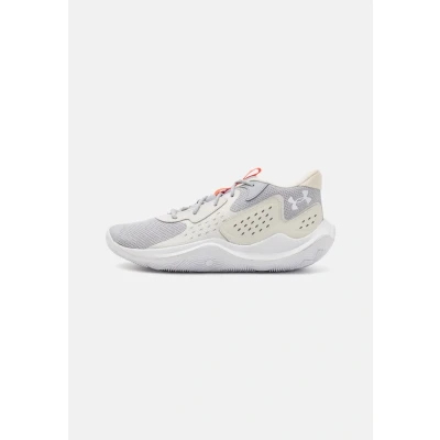 Abbildung von Under Armour JET 23 Basketballschuh, Herren, Größe: 44, Mod gray/ares red/white Leder und textil