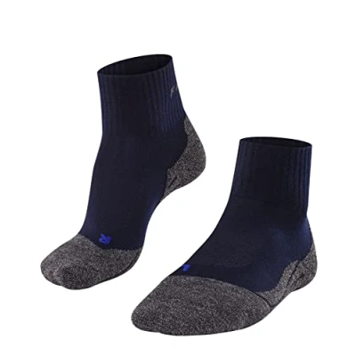 Abbildung von FALKE Damen Wandersocken TK2 Explore Cool Short W Sso Lyocell Funktionsmaterial antiblasen dick 1 Paar, Blau Marine 6120, 35 36