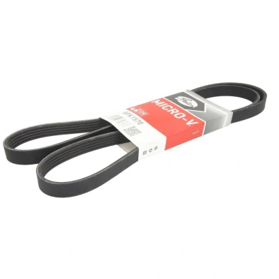 Abbildung von GATES Micro V 5PK1570 Keilrippenriemen 1570 5 Polyester, EPDM (Ethylen Propylen Dien Kautschuk) OPEL: Vectra C Saloon, Signum CC, Caravan