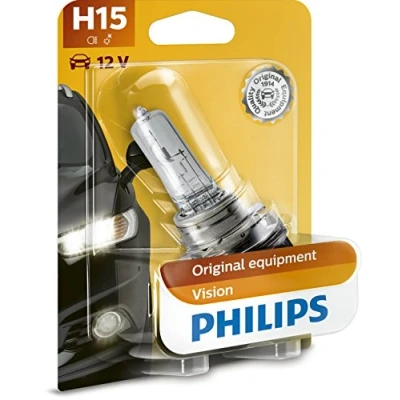 Abbildung von PHILIPS 12580B1 Glühlampe, Fernscheinwerfer H15 12V 55/15W Halogen VOLKSWAGEN: GOLF 7, Tiguan I, 6, AUDI: A6 C7 Saloon, Avant, C6 Saloon