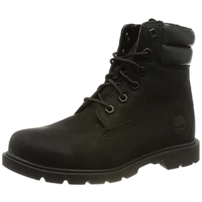Abbildung von Timberland Damen Linden Woods 6 Inch Faux Fur Lined WR Stiefel, Black Nubuck, 36 EU