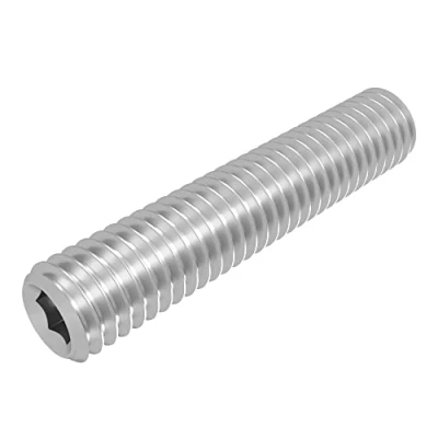Abbildung von SECCARO Gewindestift mit Kegelkuppe M6 x 30 mm, Edelstahl V2A VA A2, DIN 913 / ISO 4026, Innensechskant, 20 Stück