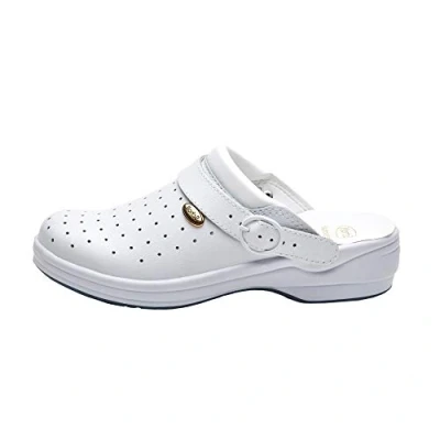 Abbildung von Scholl Unisex New Bonus Punched Schuh für Medizinisches Fachpersonal, Bianco, 44