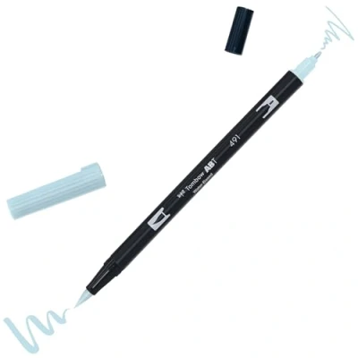 Abbildung von Tombow ABT 476 Fasermaler Dual Brush Pen mit zwei Spitzen, cyan
