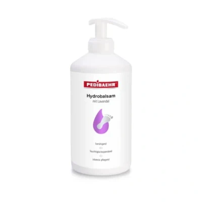 Abbildung von Hydrobalsam mit Lavendel, Fusspflegecreme Fußcreme PediBaehr, 450ml Spender