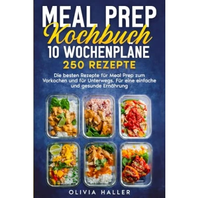 Abbildung von Meal Prep Kochbuch: 10 Wochenpläne 250 Rezepte. Die besten Rezepte Für zum Vorkochen und Unterwegs. eine einfache gesunde Ernährung.