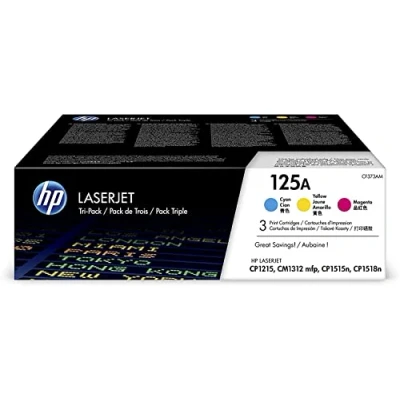 Abbildung von HP 125A (CF373AM) Multipack Original Toner Cyan/Magenta/Gelb für LaserJet CM1312, CP1215, CP1515, CP1518, 3 Stück (1er Pack)