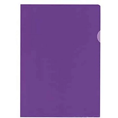 Abbildung von Kangaro K 34009 PP Kunstoff Aktenhülle/Plastikhülle DIN A4 genarbt Transparent Violett extra stark (120,µ)