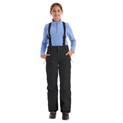 Abbildung von killtec Mädchen Skihose mit abzippbarem Latz und Kantenschutz Girls 242, schwarz, 152, 43402 000