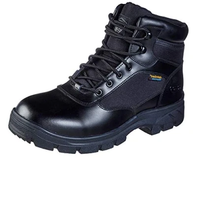 Abbildung von Skechers Herren Wascana Benen Sicherheitsstiefel, Black Leather W Textile, 41 EU