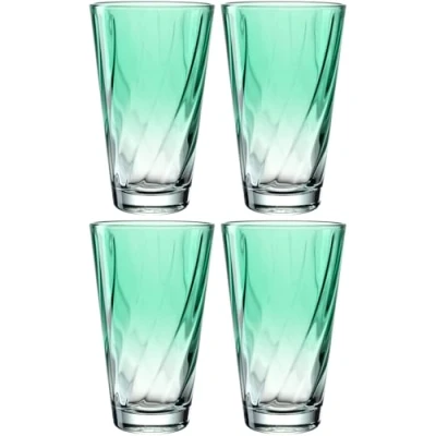 Abbildung von LEONARDO Gläser Set »Trinkglas, TWIST, 300 ml, 4er Set«, (Set, 4 tlg.), Longdrinkbecher, spülmaschinengeeignet