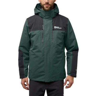 Abbildung von Jack Wolfskin Jasper 3IN1 JKT M Regenjacke / wasserabweisende Jacke, Herren, Größe: Medium, Safflower