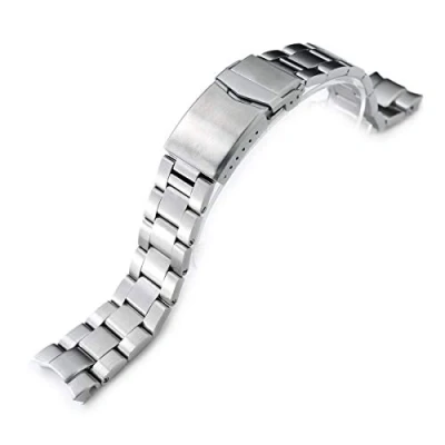 Abbildung von MiLTAT Edelstahl 316L 20mm Super O Boyer Uhrarmband für Seiko Alpinist SARB017, gebürstet, V Schliesse SS201820B065(DE)