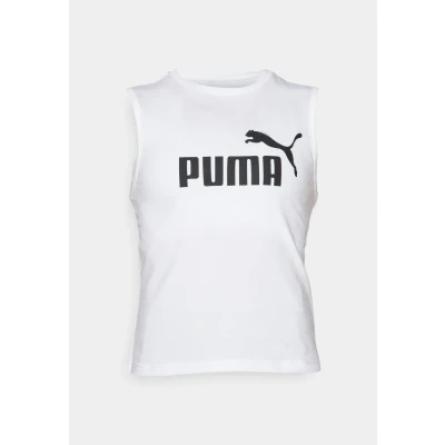 Abbildung von Puma LOGO SLIM TANK Top, Damen, Größe: Medium, White