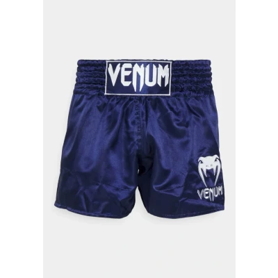 Abbildung von Venum Classic MUAY THAI Short kurze Sporthose, Herren, Größe: XL, Navy blue/white