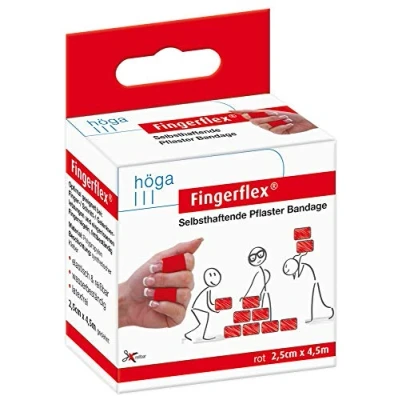 Abbildung von Fingerflex rot Selbsthaftende Pflaster Bandage, elastisch, reißbar, wasserbeständig, latexfrei, Groß