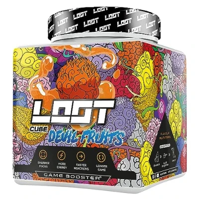 Abbildung von LOOT® Game Booster Konzentration, Ausdauer, Reaktionsfähigkeit 50 Servings (400g) mit Koffein &amp; 20 einzigartigen Inhaltsstoffen Flow State® Formel Devil Fruit