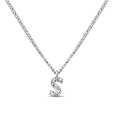 Abbildung von GD GOOD.designs Kette mit Buchstaben S Silber für Damen I Hautverträgliche Halskette initialen Anhänger Silberne Edelstahl Buchstabenkette
