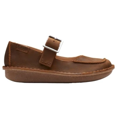 Abbildung von Clarks Damen Funny Bar Flacher Slipper, Beeswax Leather, 36 EU