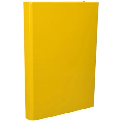 Abbildung von Pagna Heftbox Basic Colours A4 3 Innenklappen, mit Gummizugverschluss, gelb