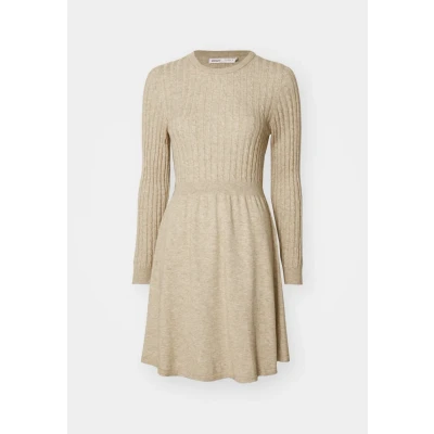 Abbildung von ONLY Onlfia Cable Dress Strickkleid, Damen, Größe: Medium, Weathered teak melange