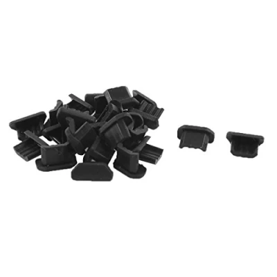 Abbildung von sourcing map 25 x schwarz Mikro USB Plastik Anti Staub Ohrhörer Kappe Stecker Staubschutz de