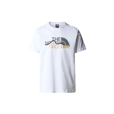 Abbildung von The North Face Mountain Tshirt print, Herren, Größe: XL, Tnf white