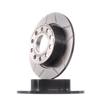 Abbildung von BREMBO 08.9502.75 Bremsscheibe 253 10 9 voll, geschlitzt beschichtet mit Schrauben VOLKSWAGEN: Golf 7, 6, 5, SKODA: Octavia 3 Combi