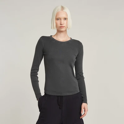 Abbildung von G STAR Langarmshirt, Damen, Größe: Small, Dk black gd